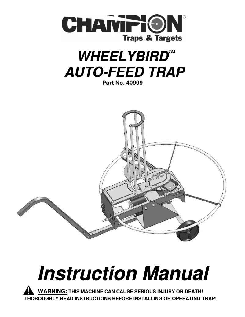Image de la première page du manuel de l'appareil WheelyBird 40909