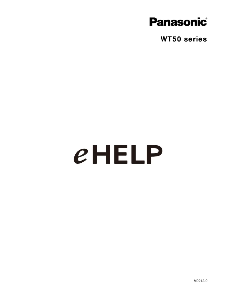 Page 1 de la notice Manuel utilisateur Panasonic Smart VIERA TC-L55WT50