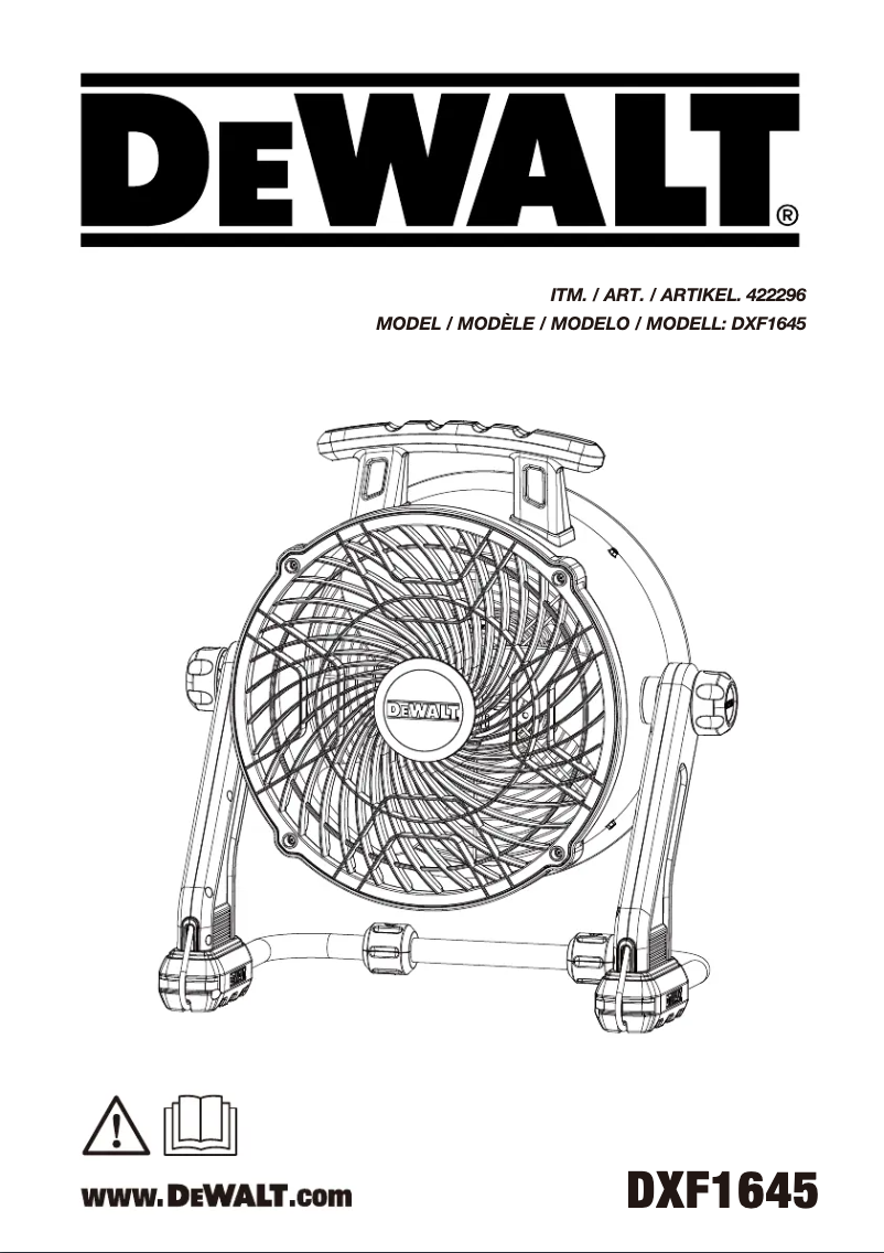 Page n°1 - Manuel utilisateur DeWalt DXF1645