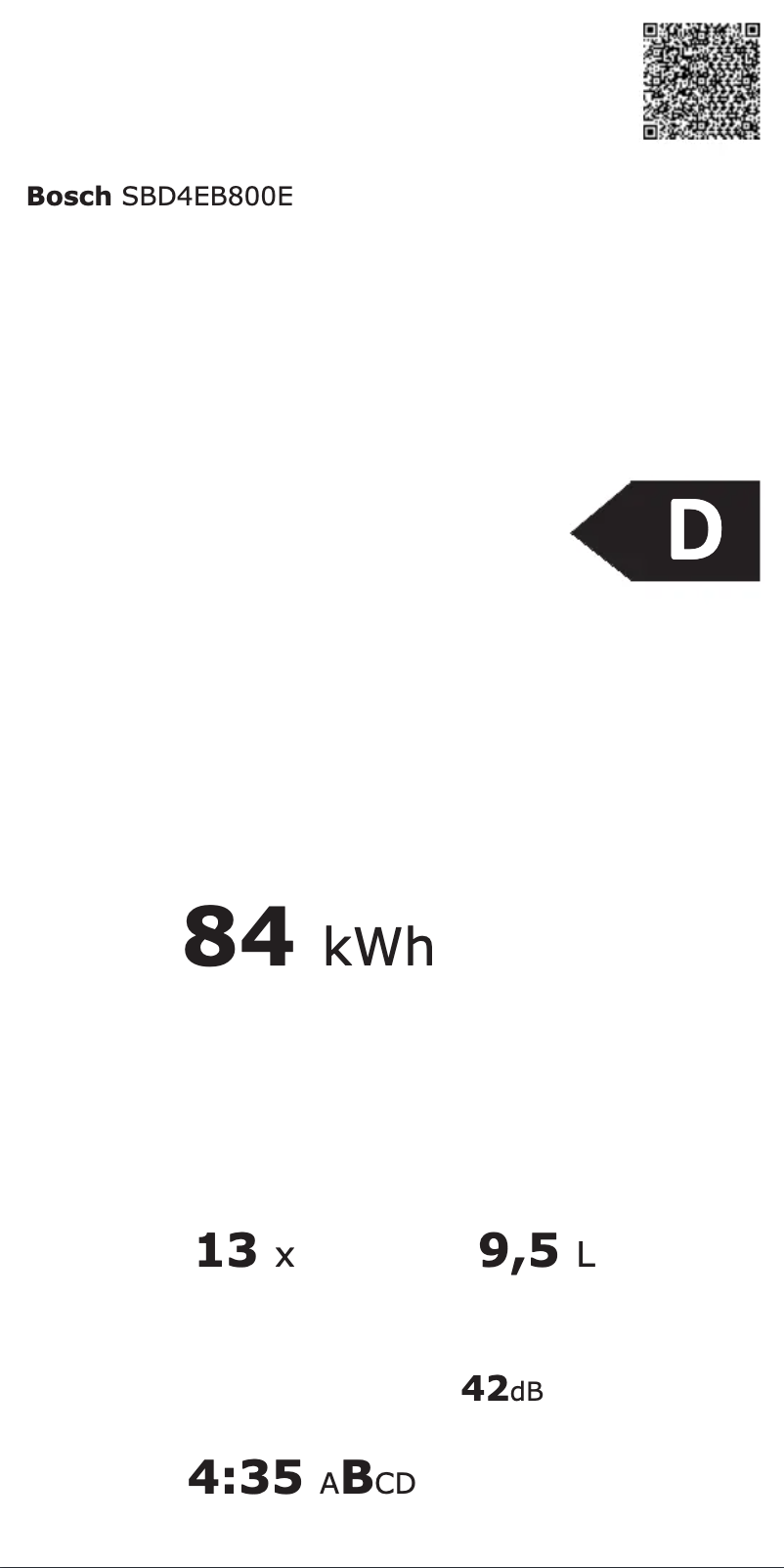 Page 1 of the manual User Manual Bosch SBD4EB800E