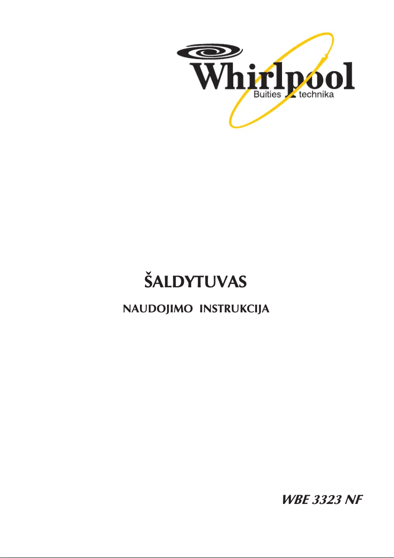 Page n°1 - Manuel utilisateur Whirlpool WBE 3323 A+NFW