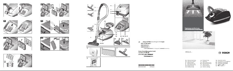 Página 1 del manual Manual de usuario Bosch BSGL5ALL1