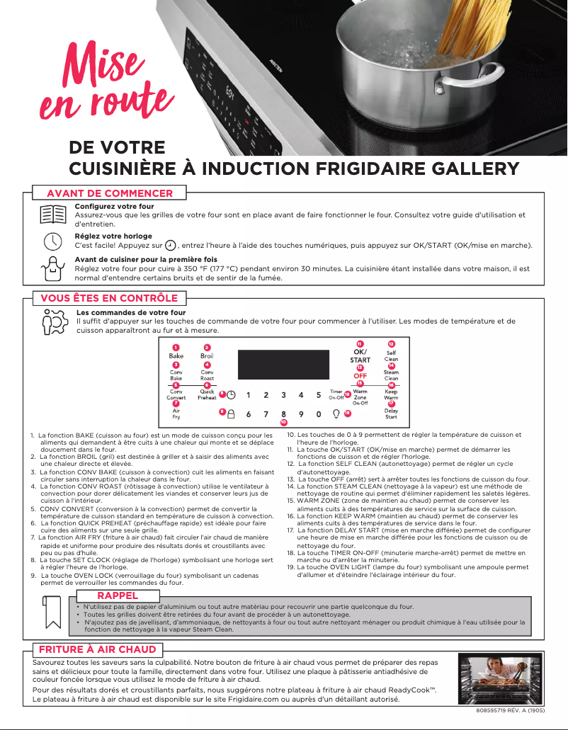 Image de la première page du manuel de l'appareil FGIH3047VF