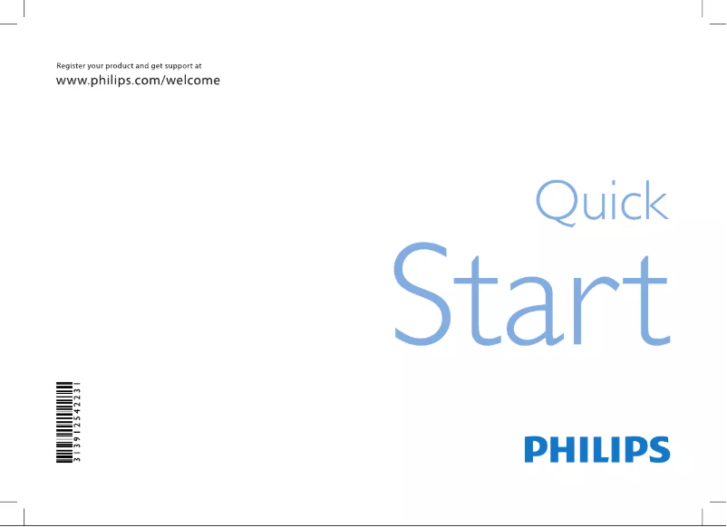 Page 1 de la notice Guide de démarrage rapide Philips 32PFL6405H