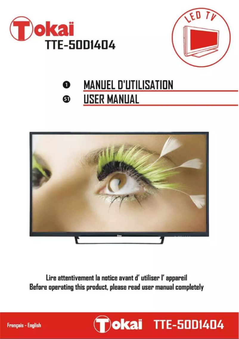 Image de la première page du manuel de l'appareil TTE-50D1404K
