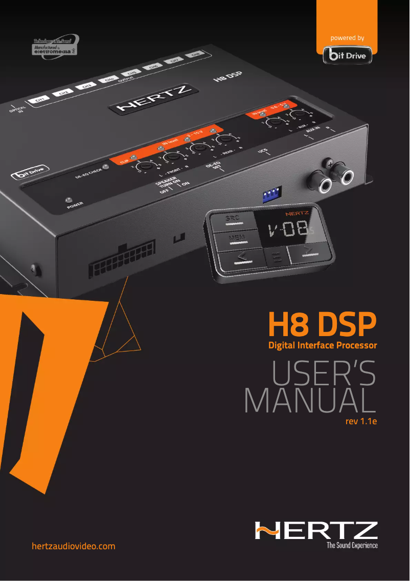 Image de la première page du manuel de l'appareil H8 DSP