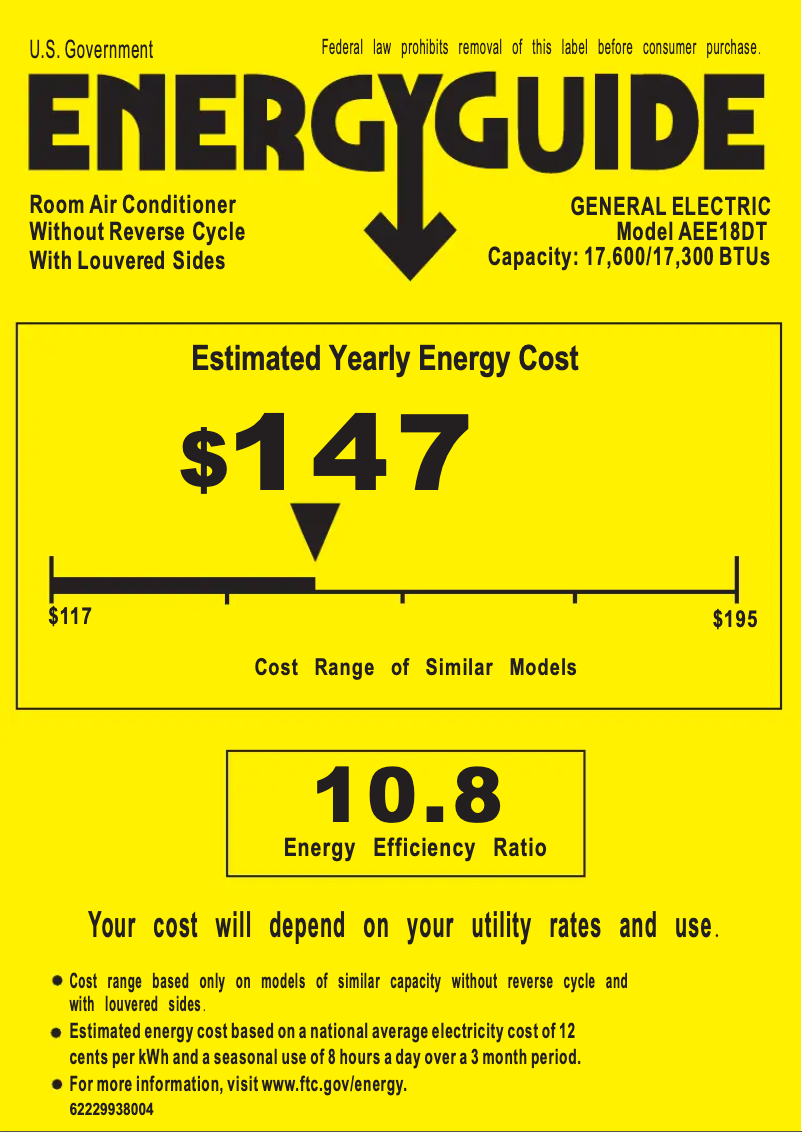 Image de la première page du manuel de l'appareil AEE18DT