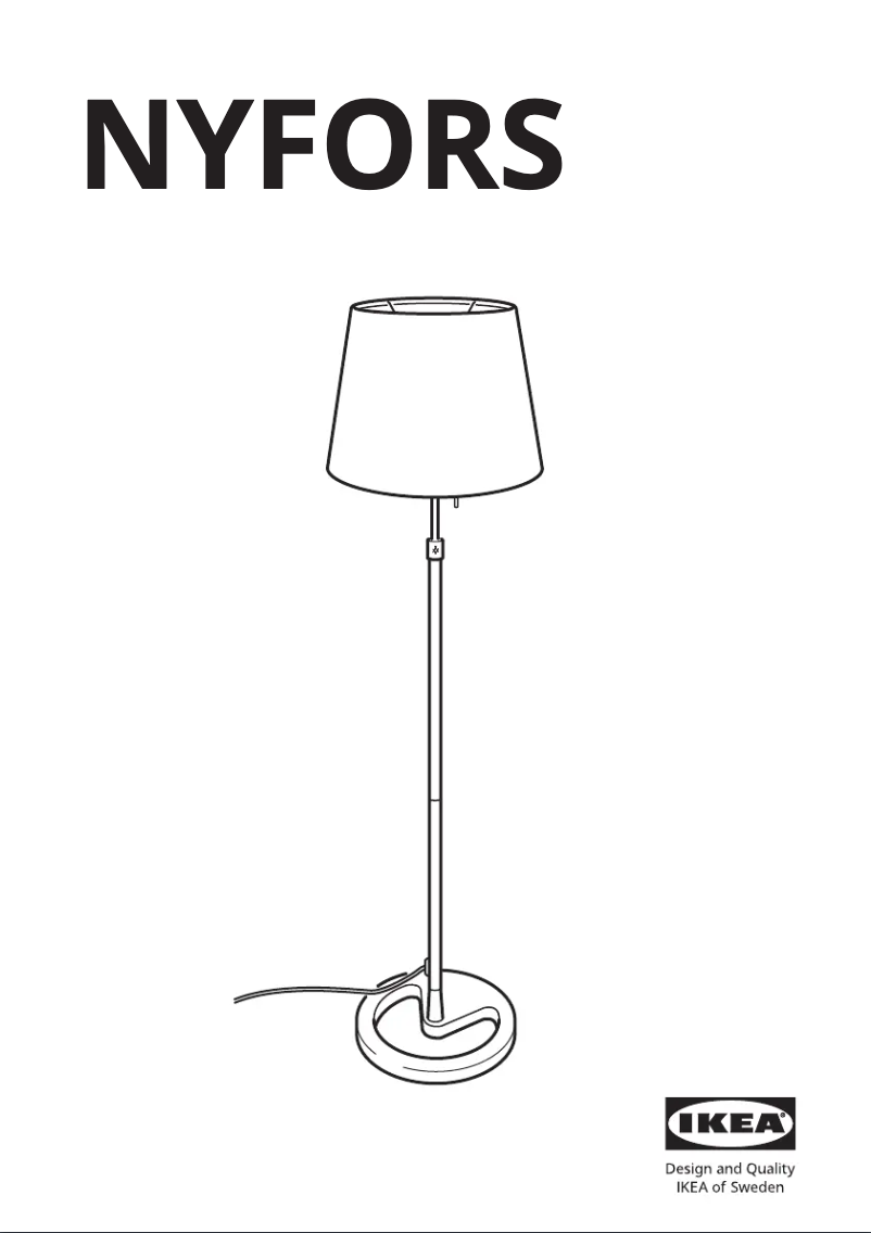 Image de la première page du manuel de l'appareil NYFORS 503.031.13