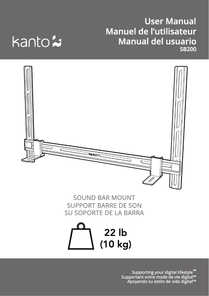 Page 1 de la notice Manuel utilisateur Kanto SB200