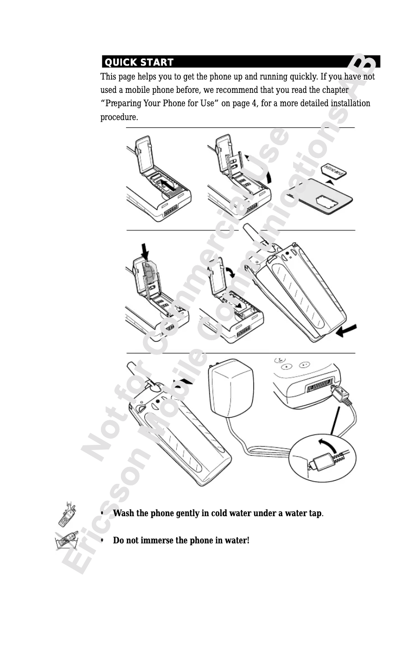 Page 1 de la notice Manuel utilisateur Ericsson R250