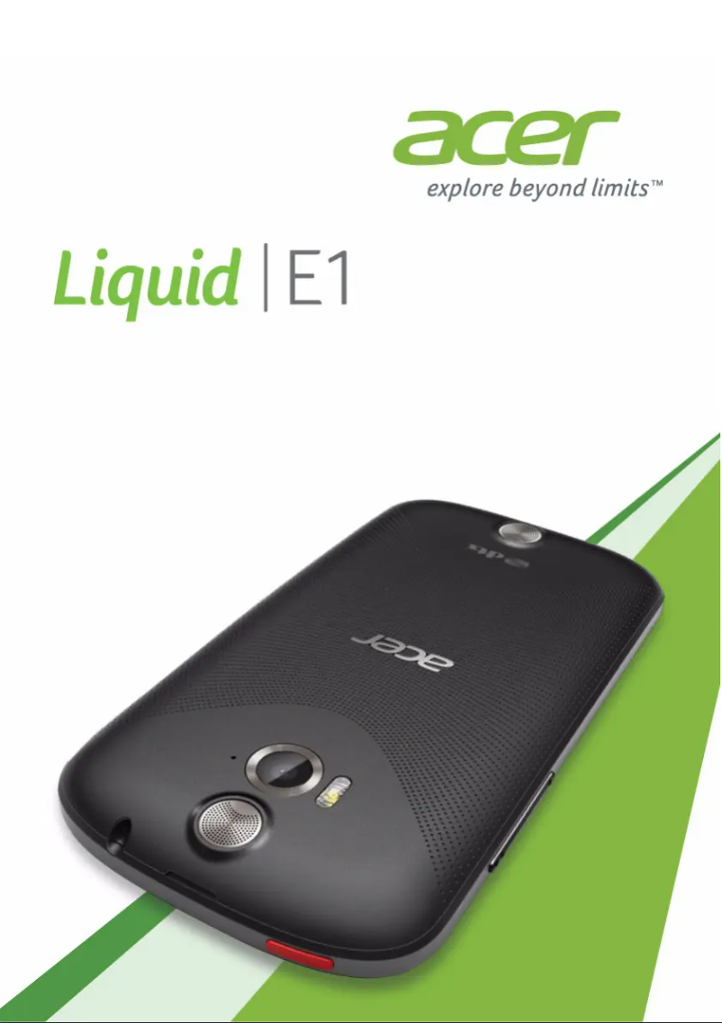 Page 1 de la notice Manuel utilisateur Acer Liquid E1