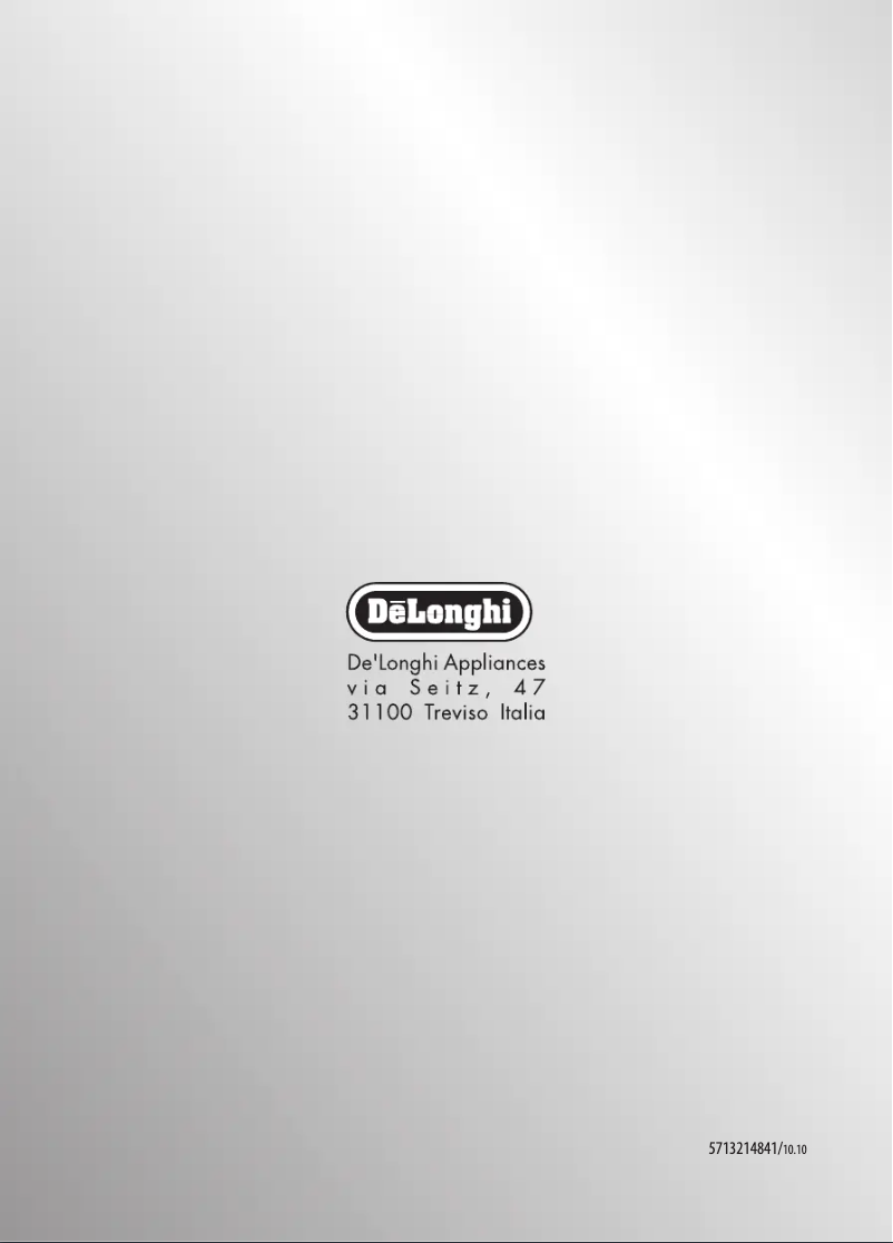 Image de la première page du manuel de l'appareil Magnifica ESAM 04.320.S