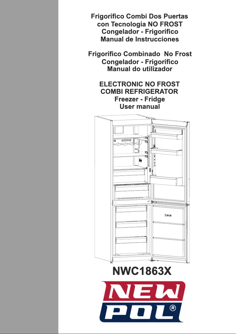 Image de la première page du manuel de l'appareil NWC1863X