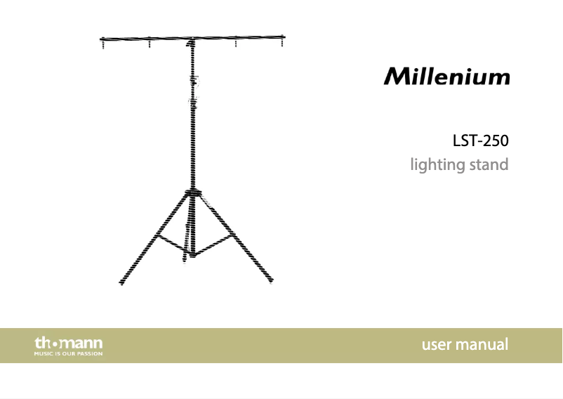 Image de la première page du manuel de l'appareil LST-250
