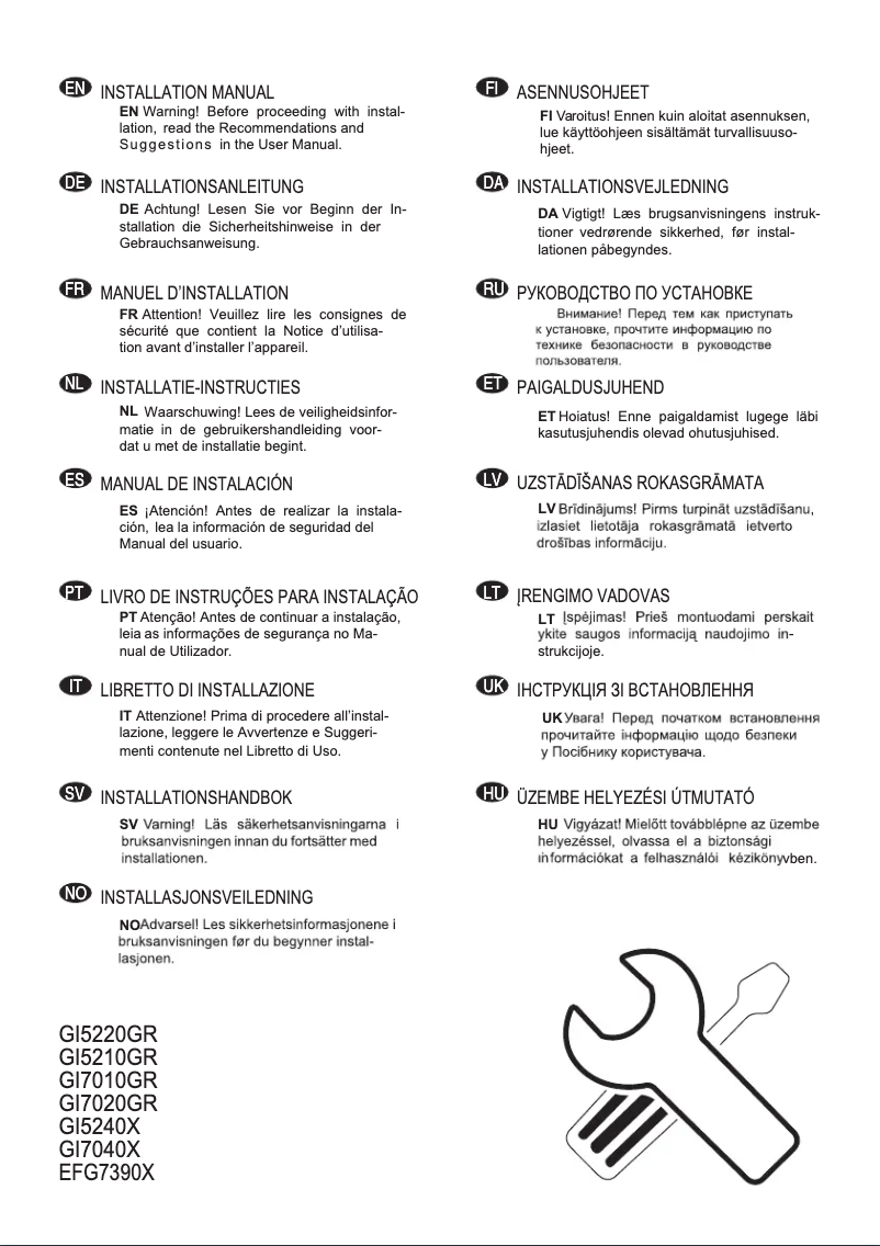 Página 1 del manual Manual de usuario Electrolux GI7010GR