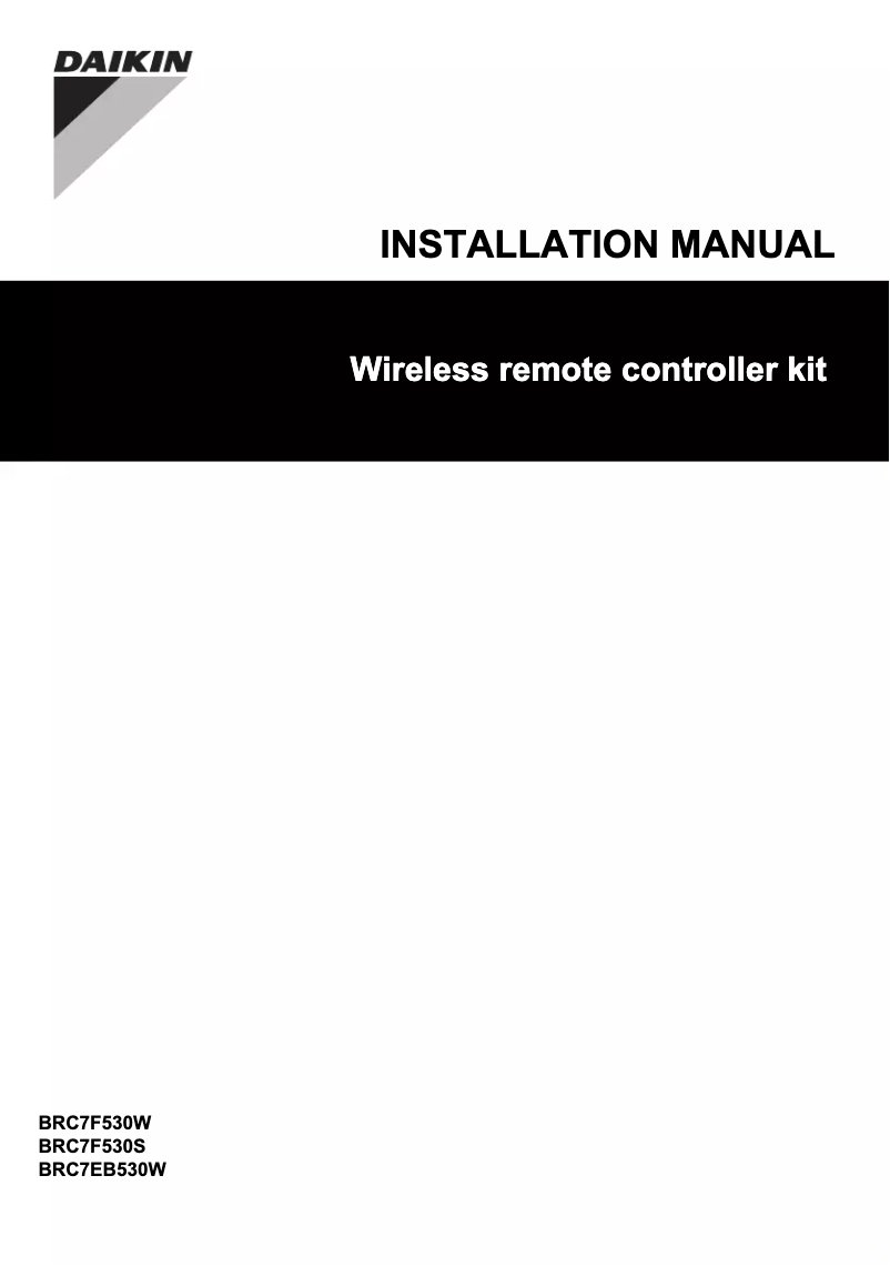 Image de la première page du manuel de l'appareil BRC7F530W