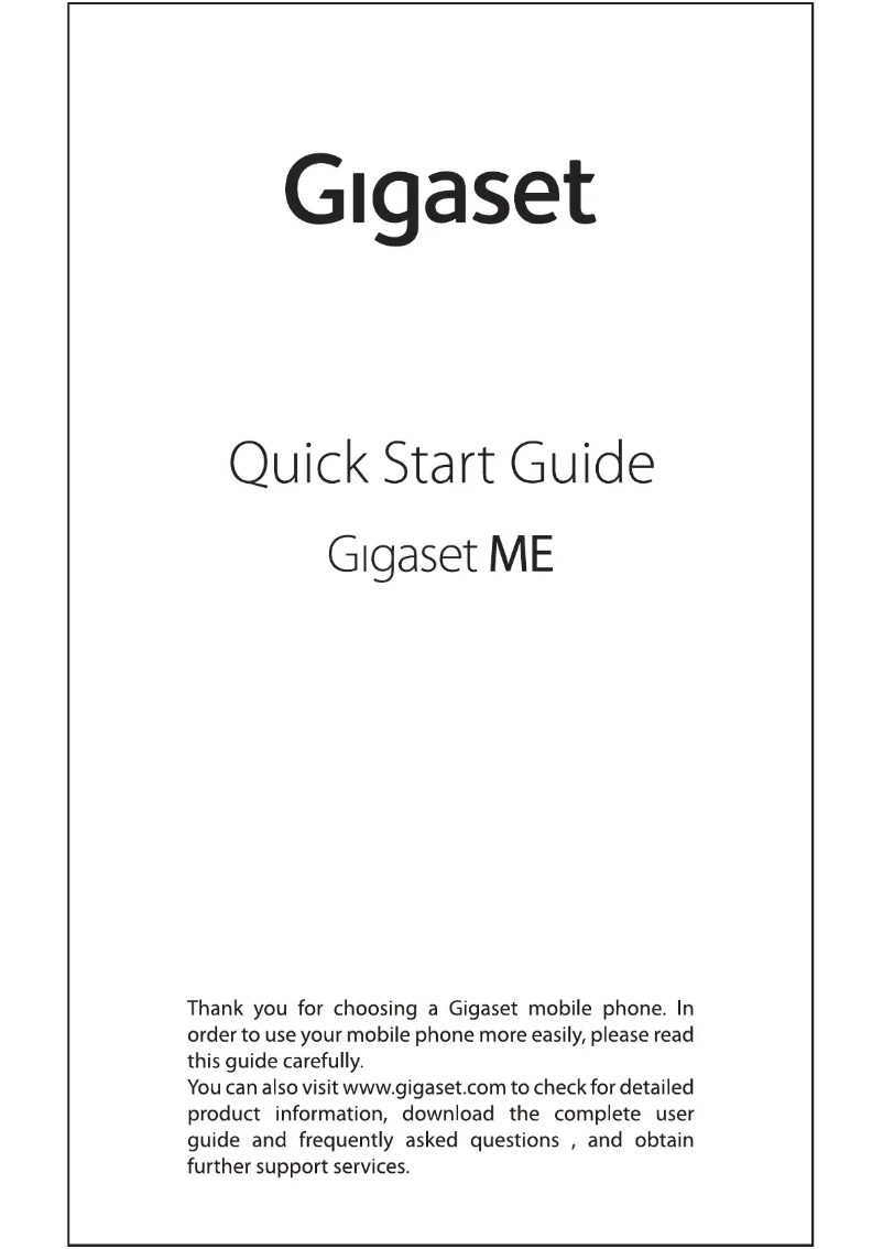 Page n°1 - Manuel utilisateur Gigaset ME