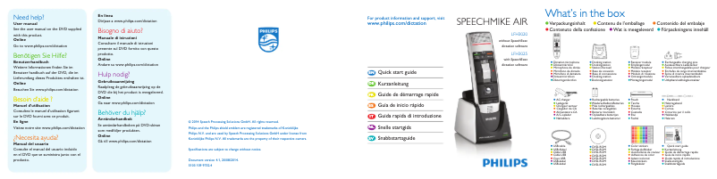 Page 1 de la notice Manuel utilisateur Philips SpeechMike Air LFH3020