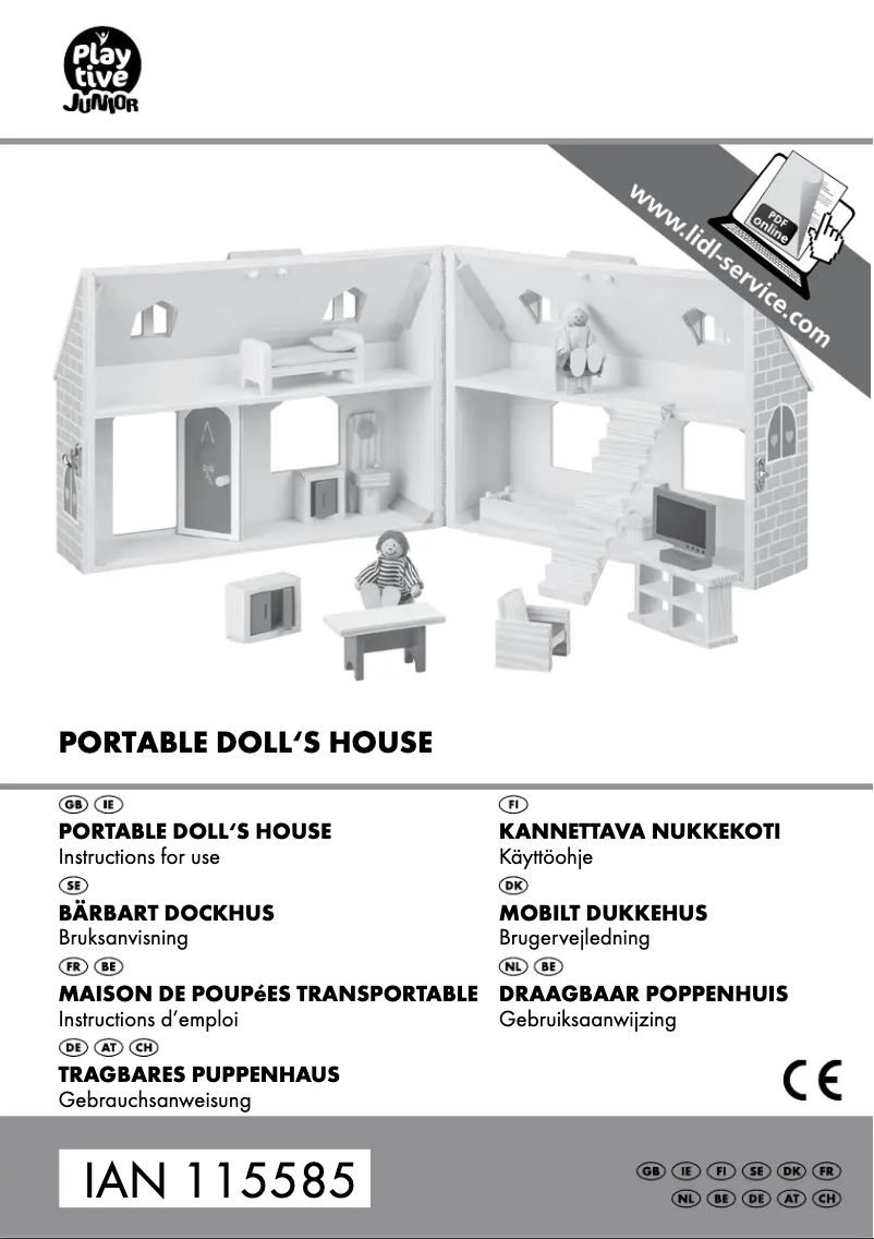 Page 1 de la notice Manuel utilisateur Playtive IAN 115585