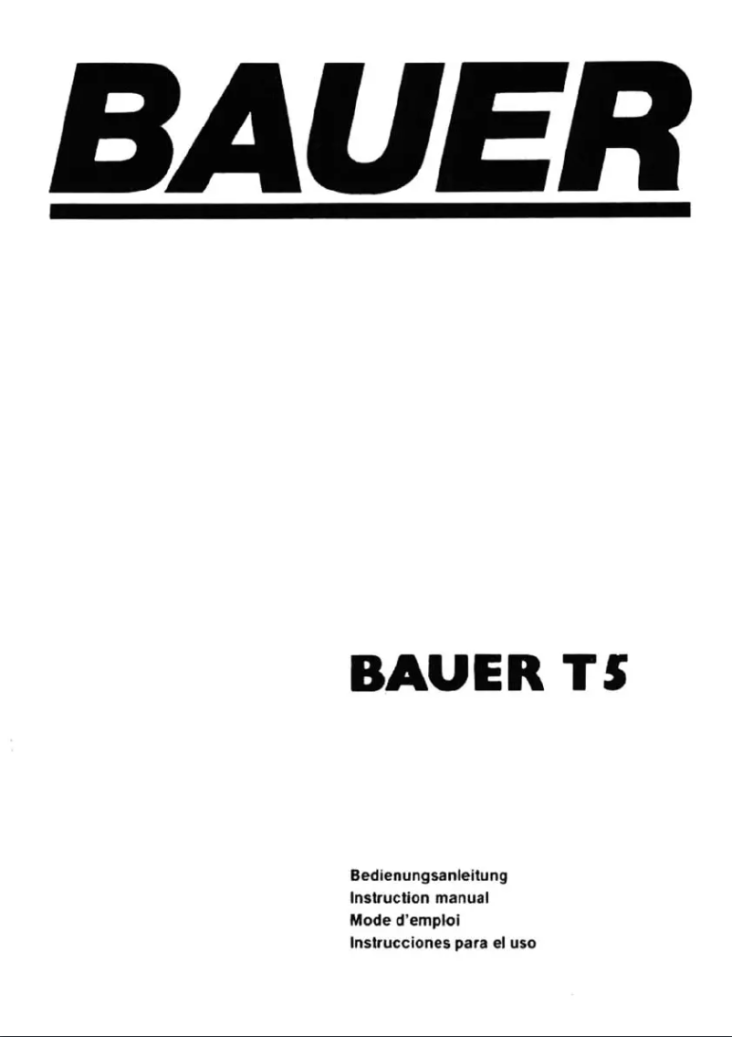 Page n°1 - Manuel utilisateur Bauer T5