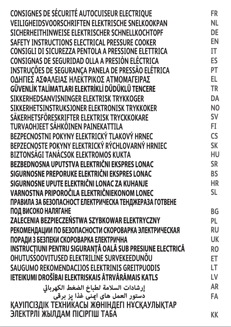 Image de la première page du manuel de l'appareil Cook4Me Touch CY9128