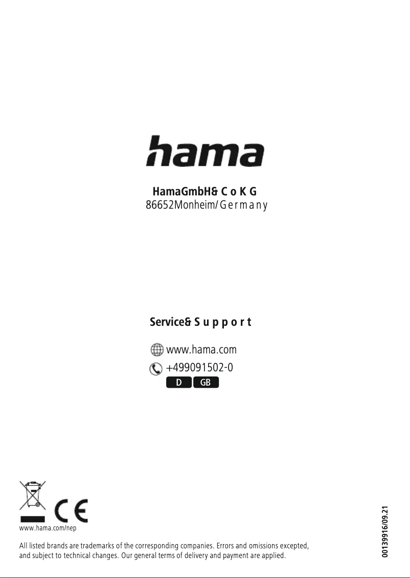 Page n°1 - Manuel utilisateur Hama X-Pointer 6in1 00139916