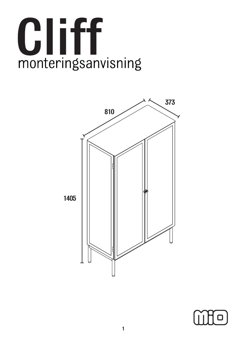 Page 1 de la notice Manuel utilisateur Mio Cliff