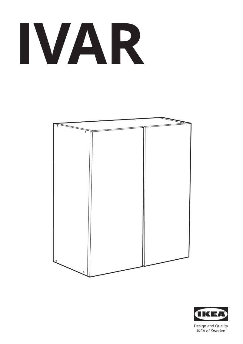 Página 1 del manual Manual de usuario Ikea IVAR 400.337.63