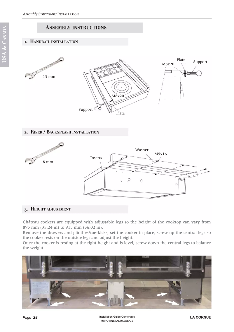 Image de la première page du manuel de l'appareil G4 Chateau 165