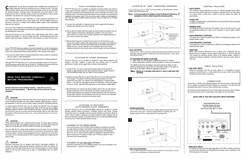 Page n°1 - Manuel utilisateur Paradigm Monitor 90p v4