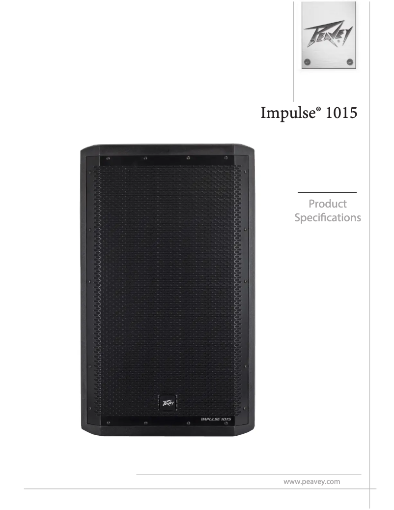 Image de la première page du manuel de l'appareil Impulse 1015