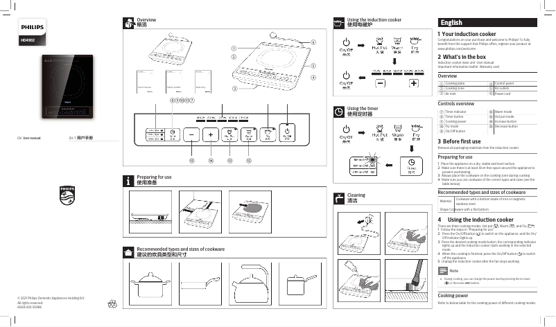 Página 1 del manual Manual de usuario Philips Daily Collection HD4902