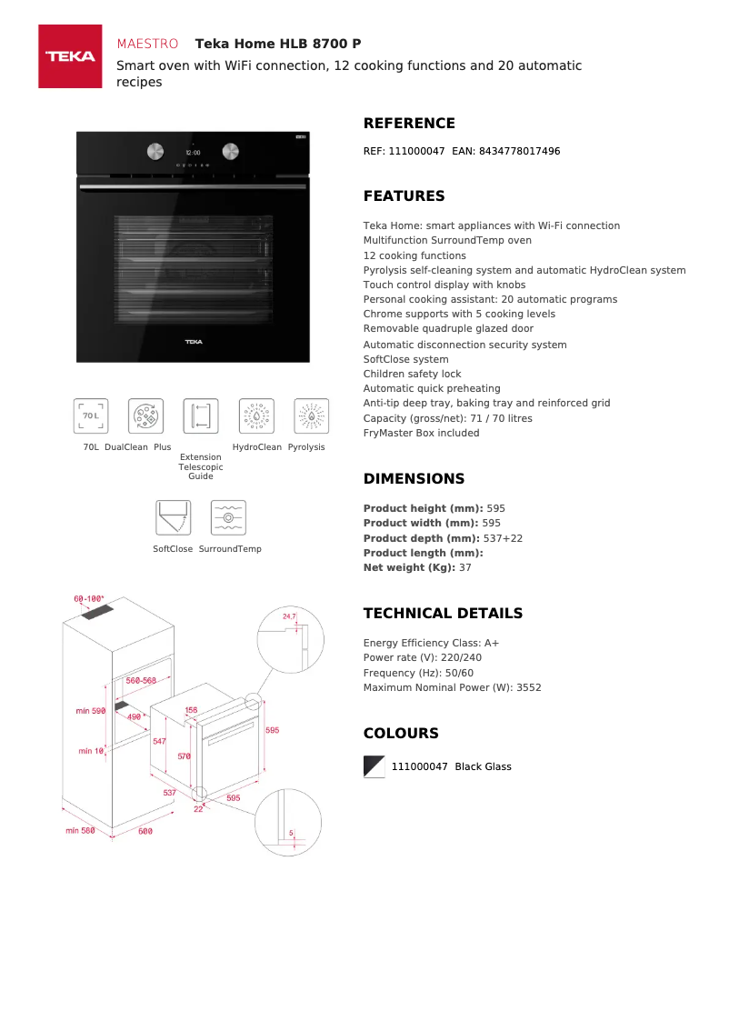 Image de la première page du manuel de l'appareil HLB 8700 P