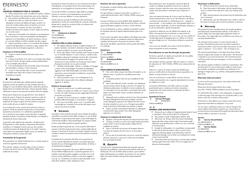 Image de la première page du manuel de l'appareil IAN 352763