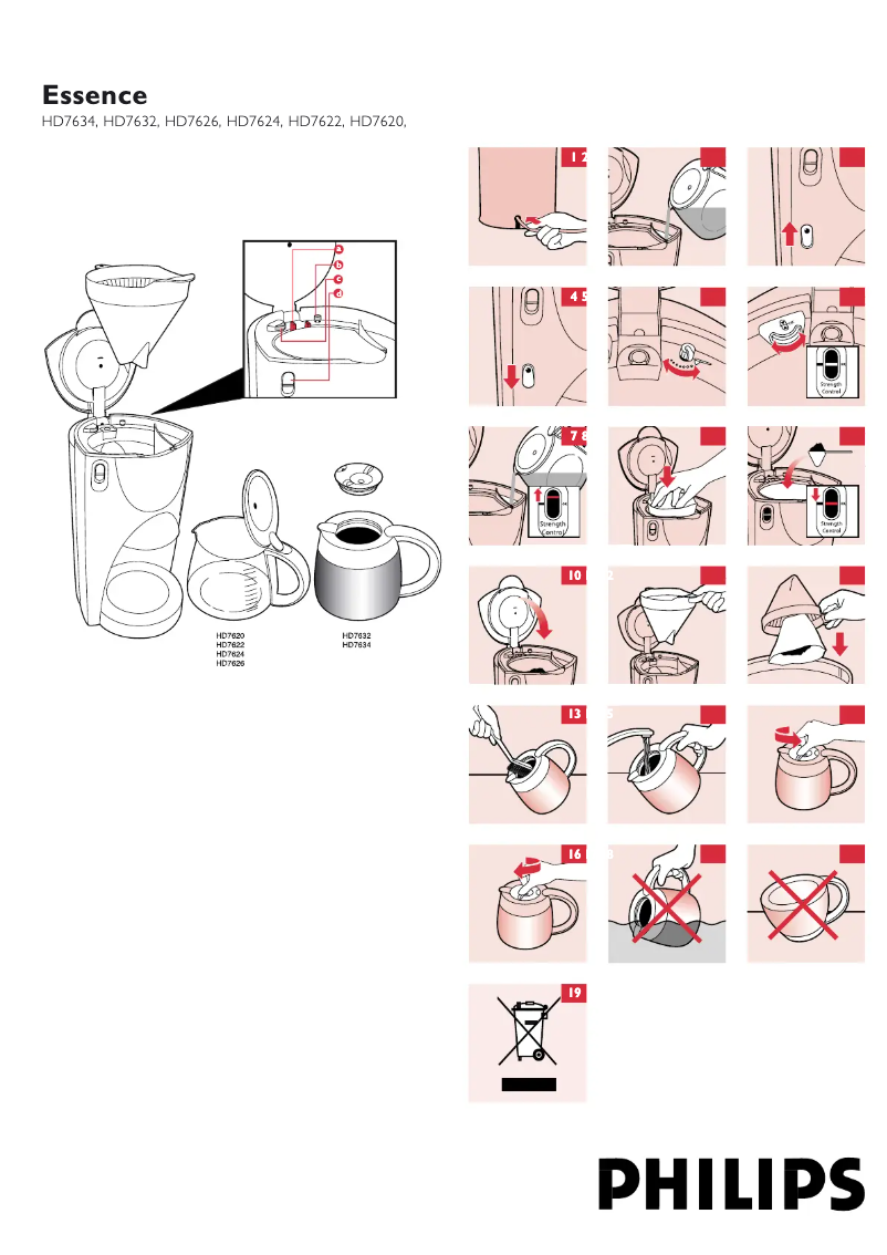 Page 1 of the manual User Manual Philips Essence HD7973