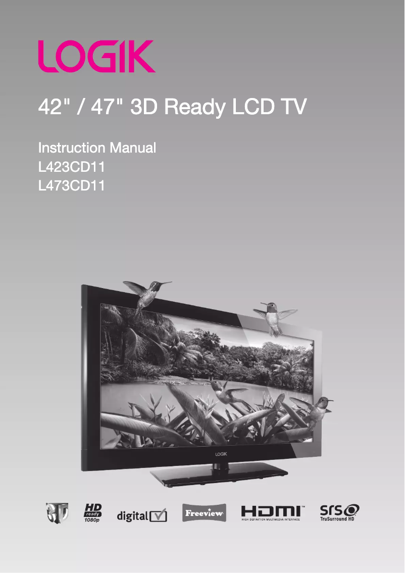 Imagen de la primera página del manual del dispositivo L423CD11