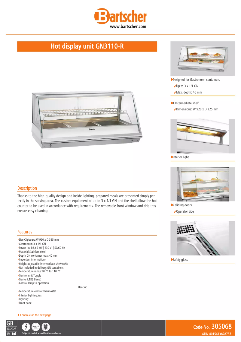 Image de la première page du manuel de l'appareil GN3110-R