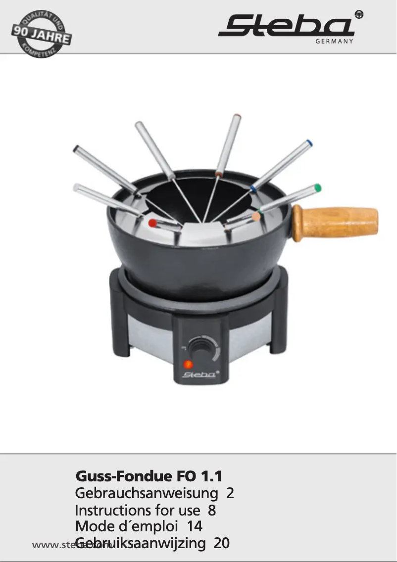 Image de la première page du manuel de l'appareil FO 1.1