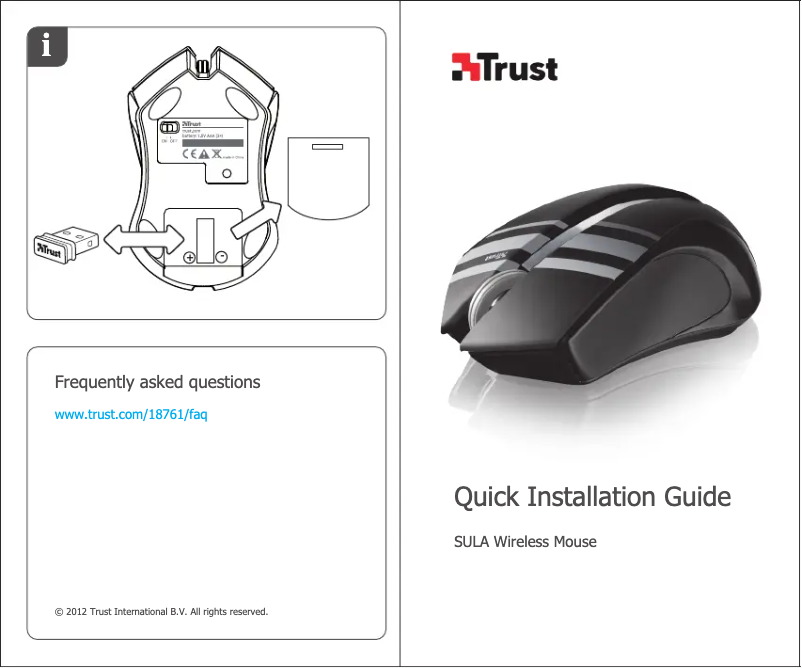 Page n°1 - Manuel utilisateur Trust 18761