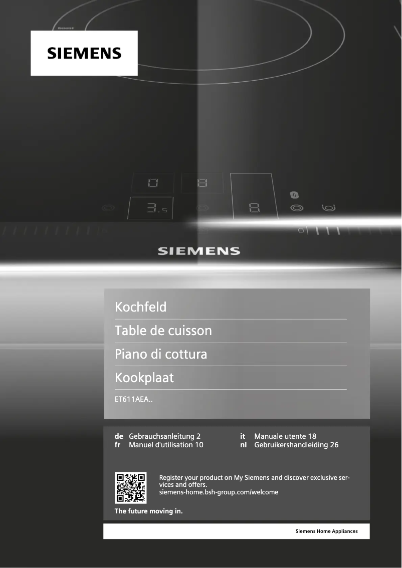 Page 1 de la notice Manuel utilisateur Siemens ET611AEA1E
