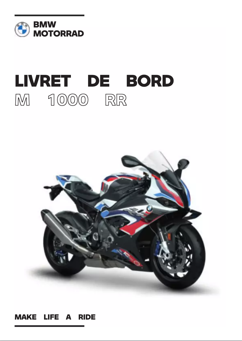 Página 1 del manual Manual de usuario BMW M 1000 RR (2021)