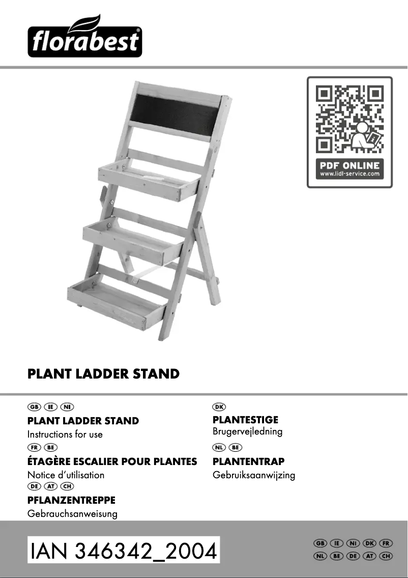 Page 1 de la notice Manuel utilisateur Florabest IAN 346342