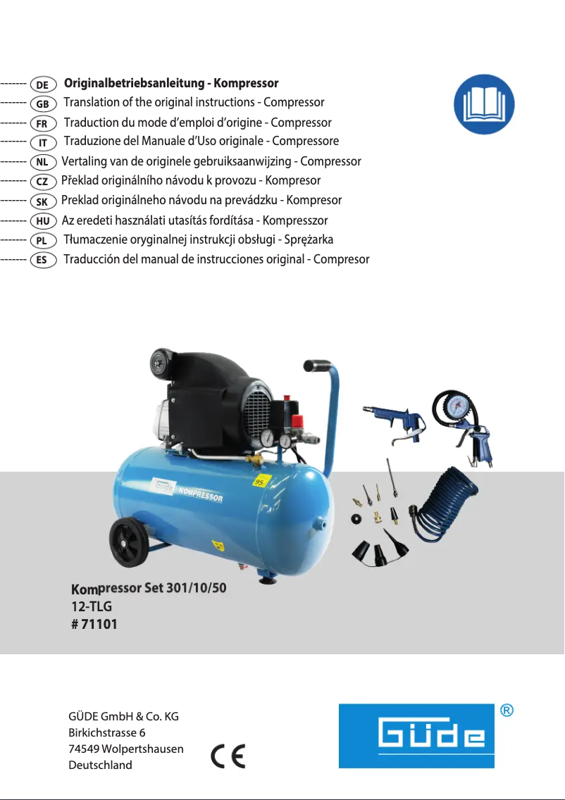 Image de la première page du manuel de l'appareil 301/10/50