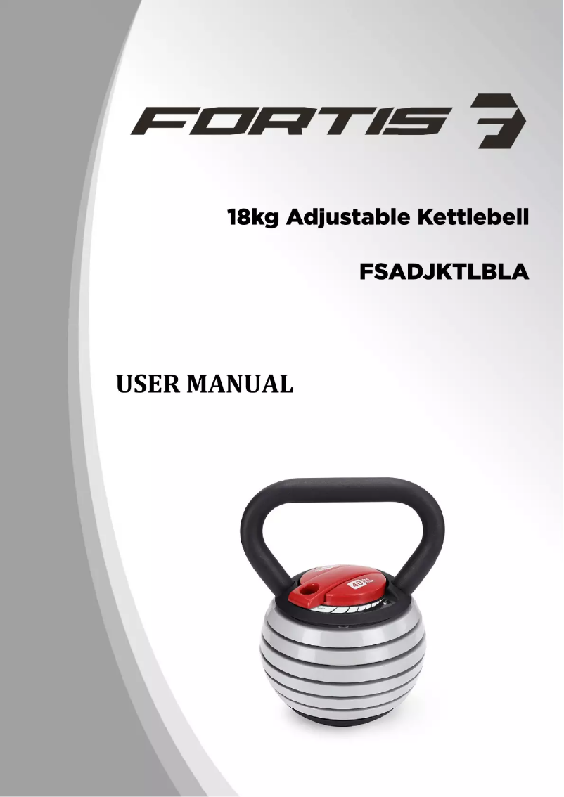 Page n°1 - Manuel utilisateur Fortis FSADJKTLBLA