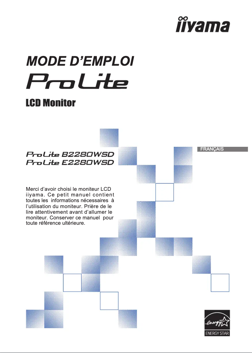 Image de la première page du manuel de l'appareil ProLite B2280WSD