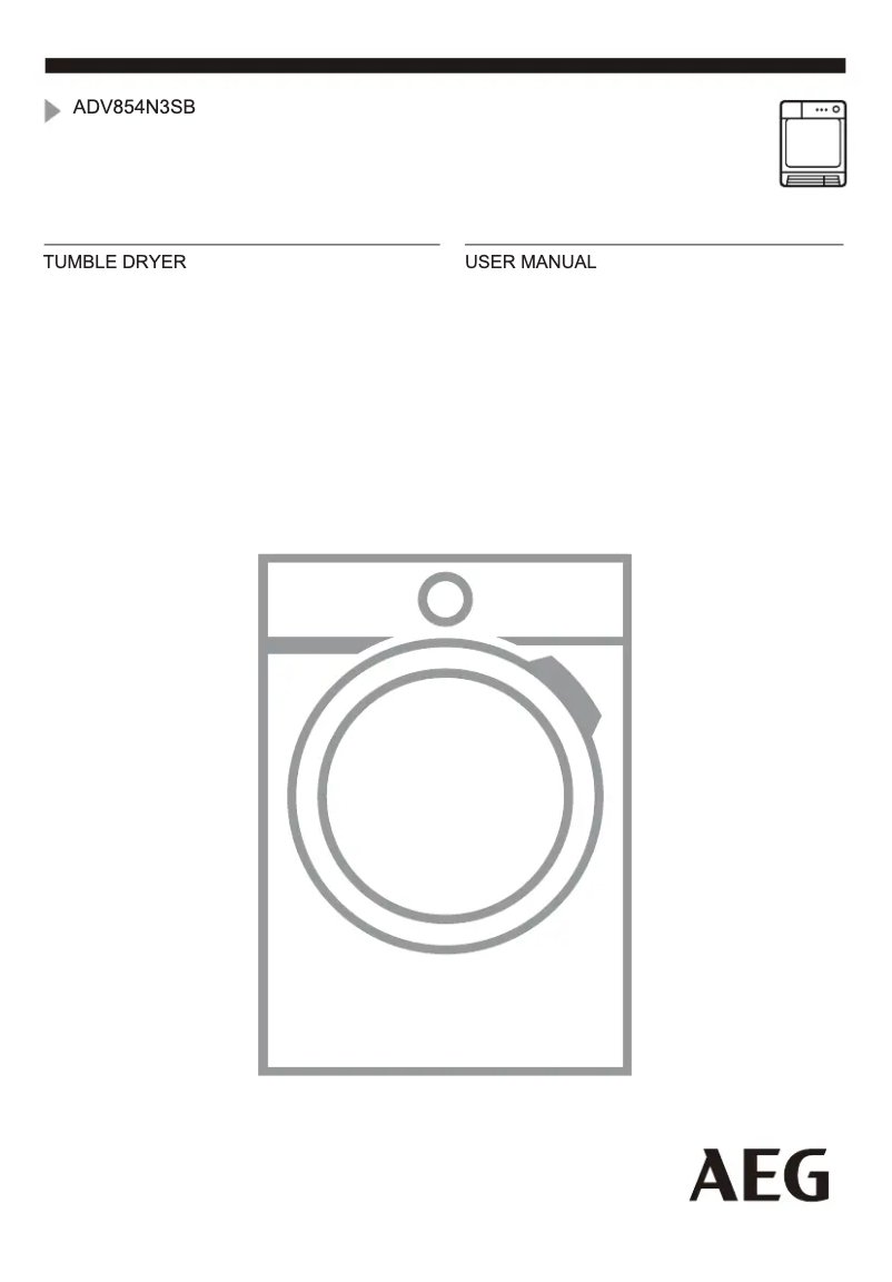 Image de la première page du manuel de l'appareil ADV854N3SB