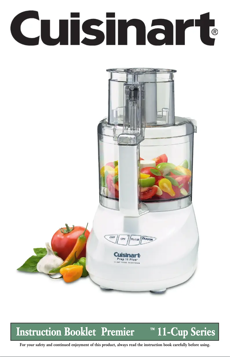 Page n°1 - Manuel utilisateur Cuisinart DLC2011SE