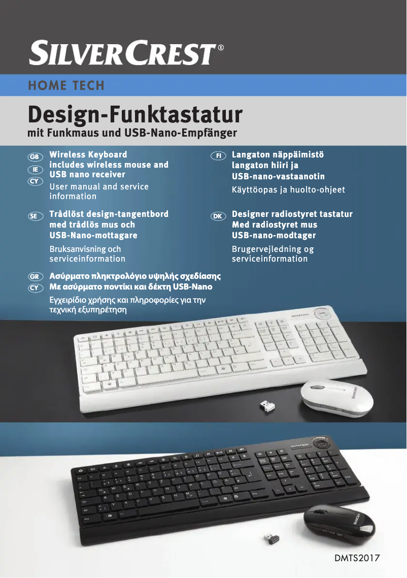 Page n°1 - Manuel utilisateur SilverCrest DMTS2017