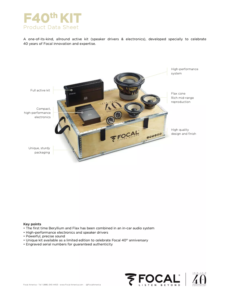 Image de la première page du manuel de l'appareil F40th