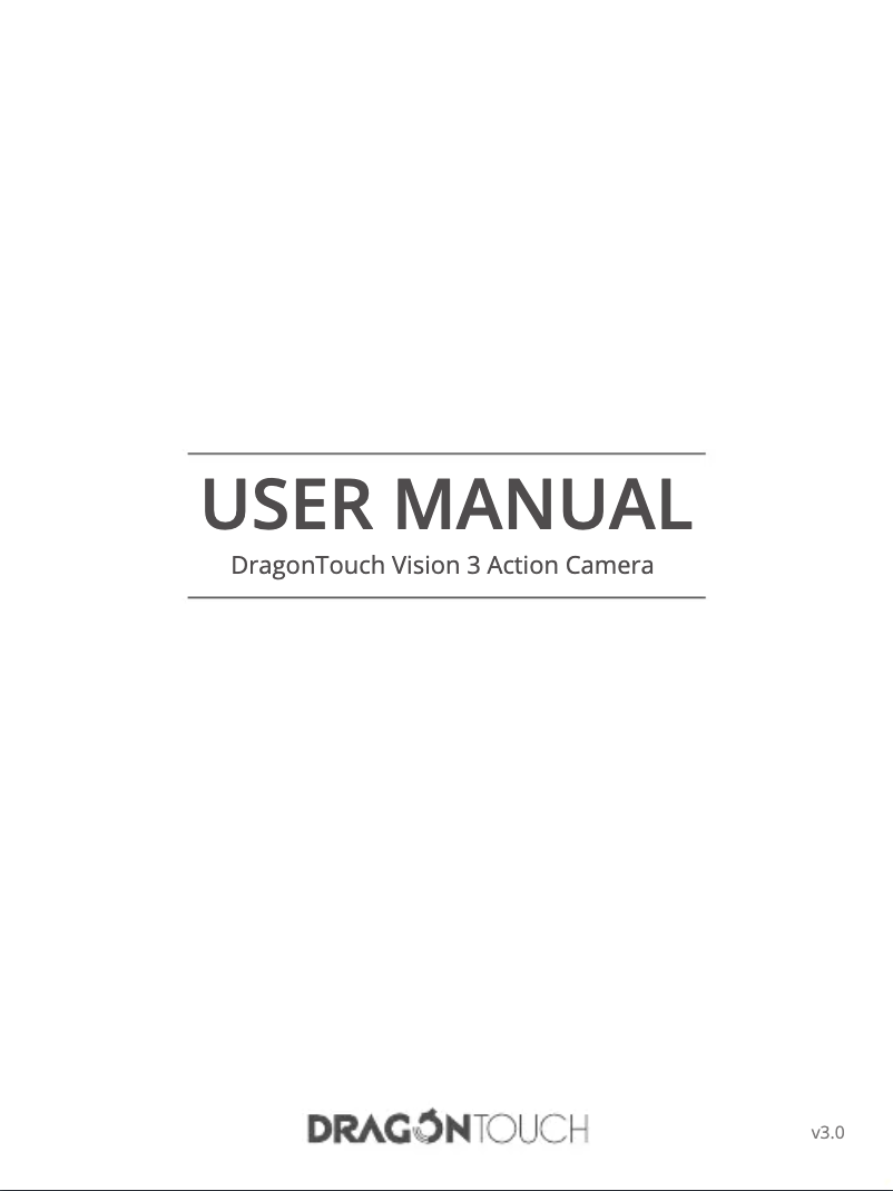 Page 1 de la notice Manuel utilisateur Dragon Touch Vision 3